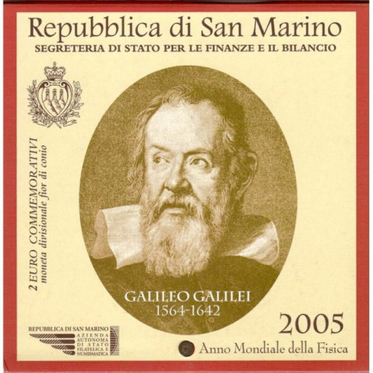 2 EURO San Maríno 2005 - Svetový rok fyziky