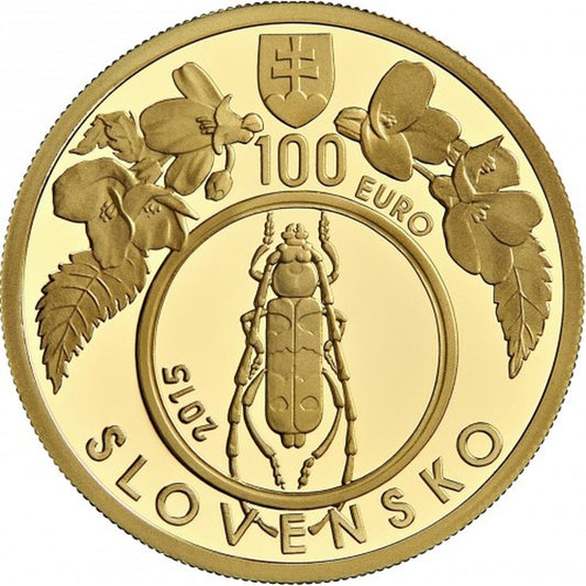 100 EURO Slovensko 2015 - Karpatské bukové pralesy