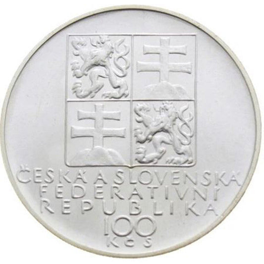 100 Kčs Československo 1991 - Antonín Dvořák