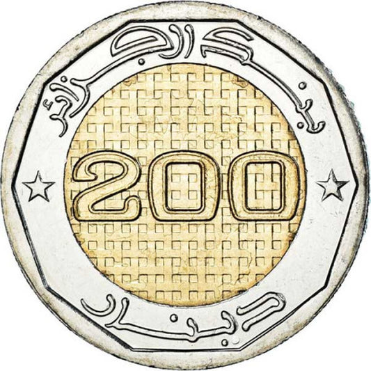200 Dinars Alžírsko 2022 - Nezávislosť