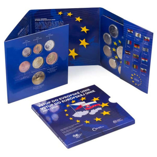Sada obehových mincí SR a ČR 2024 - Vstup do Európskej únie