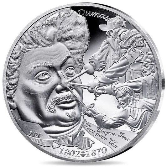 10 Euro Francúzsko 2024 - Alexandre Dumas - Proof