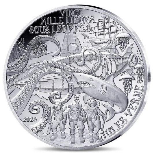 10 Euro Francúzsko 2025 - Dvadsaťtisíc míľ pod morom - Proof