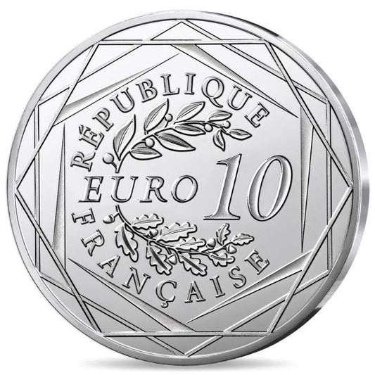 10 Euro Francúzsko 2025 - Wonder Woman Logo - kolorovaná