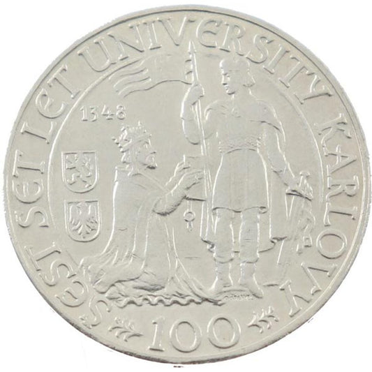 100 Kčs Československo 1948 - Karlova univerzita