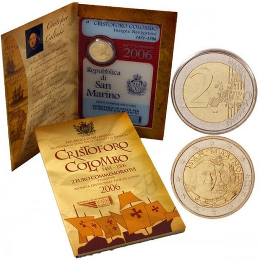 2 EURO San Maríno 2006 - Krištof Kolumbus