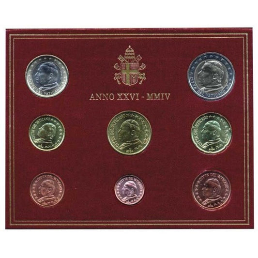 Oficiálna sada Euro mincí Vatikán 2004