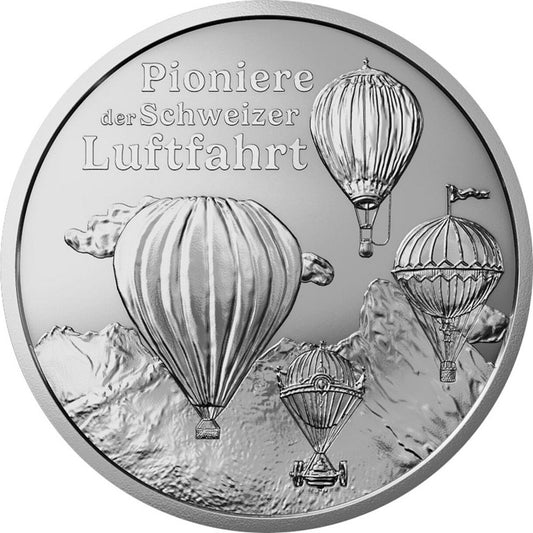20 Francs Švajčiarsko 2025 - Priekopníci švajčiarskeho letectva - Proof