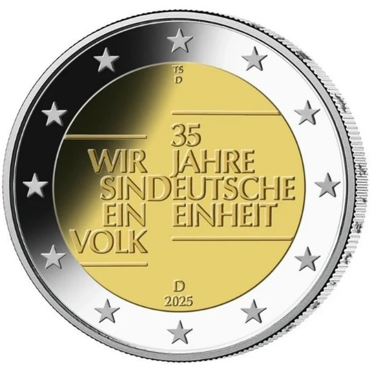 2 EURO Nemecko 2025 - 35 rokov nemeckej jednoty A