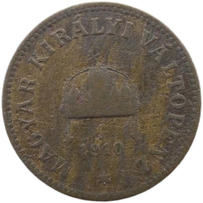 2 Fillér František Jozef I.1910 KB
