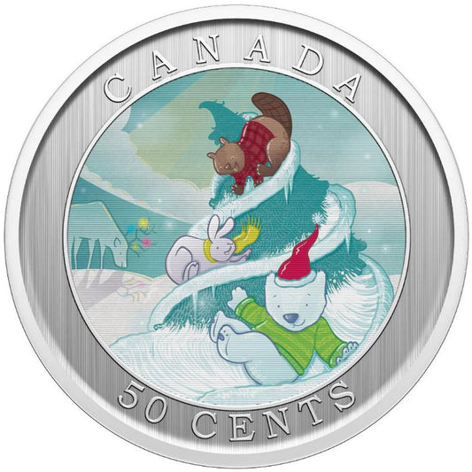50 Cents Kanada 2025 - Vianočný stromček