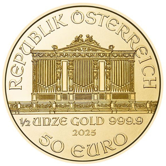 50 EURO Rakúsko 2025 - Wiener Philharmoniker