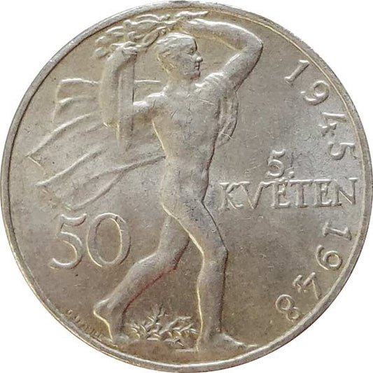 50 Kčs Československo 1948 - Pražské povstanie
