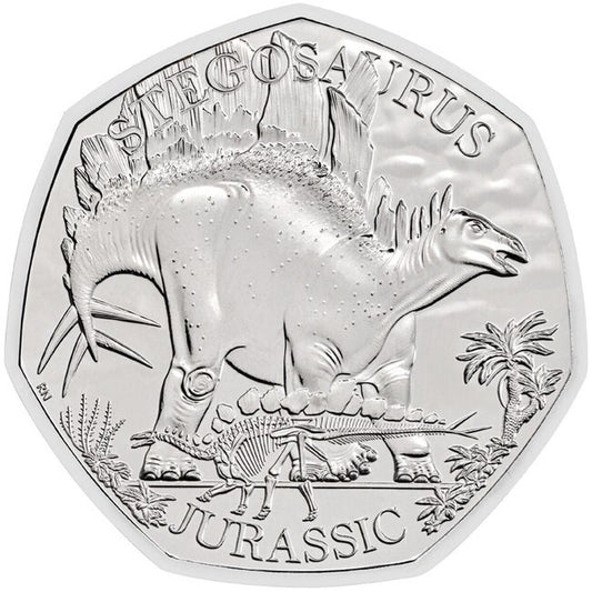 50 Pence Veľká Británia 2024 - Stegosaurus