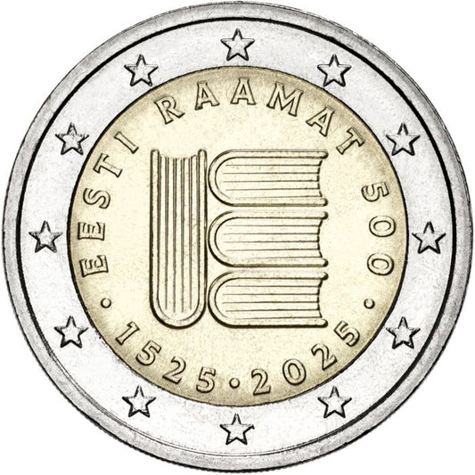 2 EURO Estónsko 2025 - Prvý tlačený text