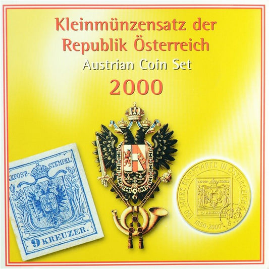 Sada obehových mincí Rakúska 2000