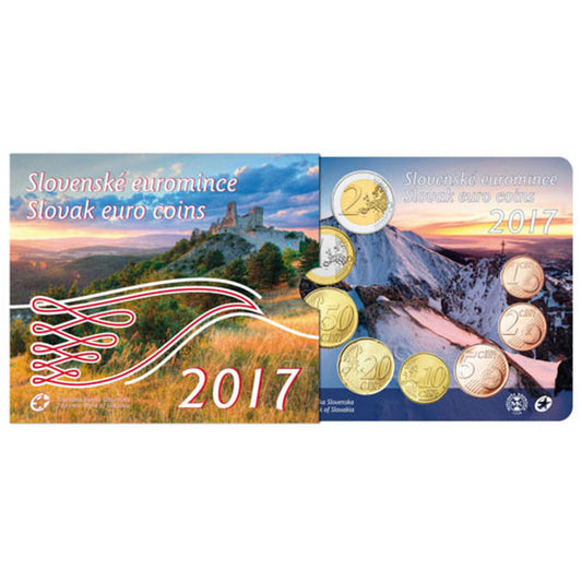Sada obehových EURO mincí SR 2017 - Slovenské euromince