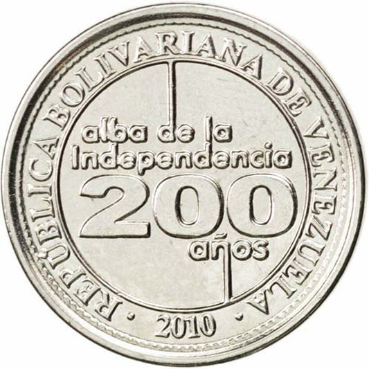 25 Centimos Venezuela 2010 - Podpis nezávislosti